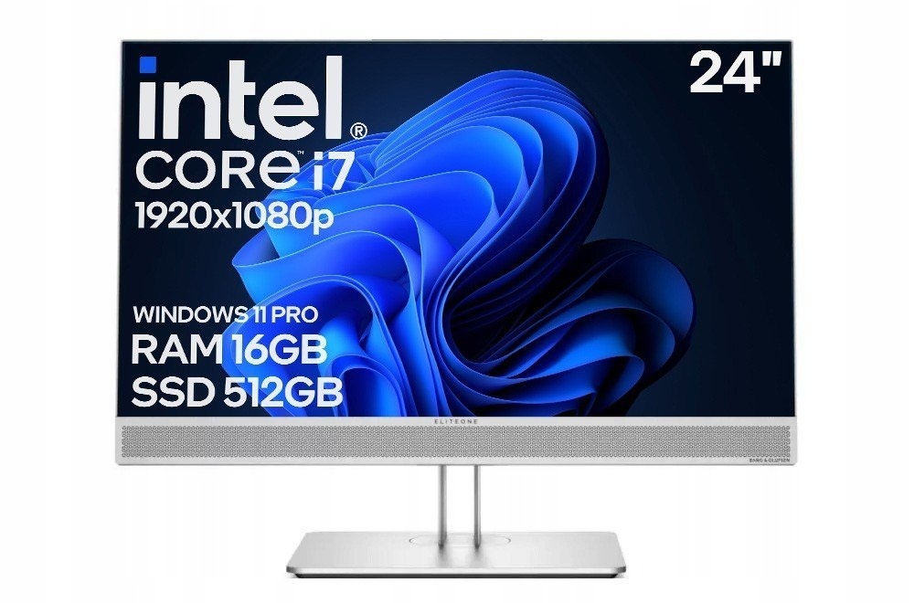 AIO 24" HP 800 G5 i7 9GEN 16GB 512SSD